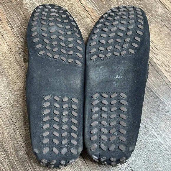 Lacoste Mens Navy Suede Driving Loafer Shoes Mocassin Style Slip On Size 13 - Picture 6 of 7